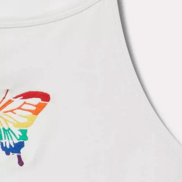 🦋 Torrid - Butterfly High-Neck Embroidered Foxy Cami - Picture 4 of 4